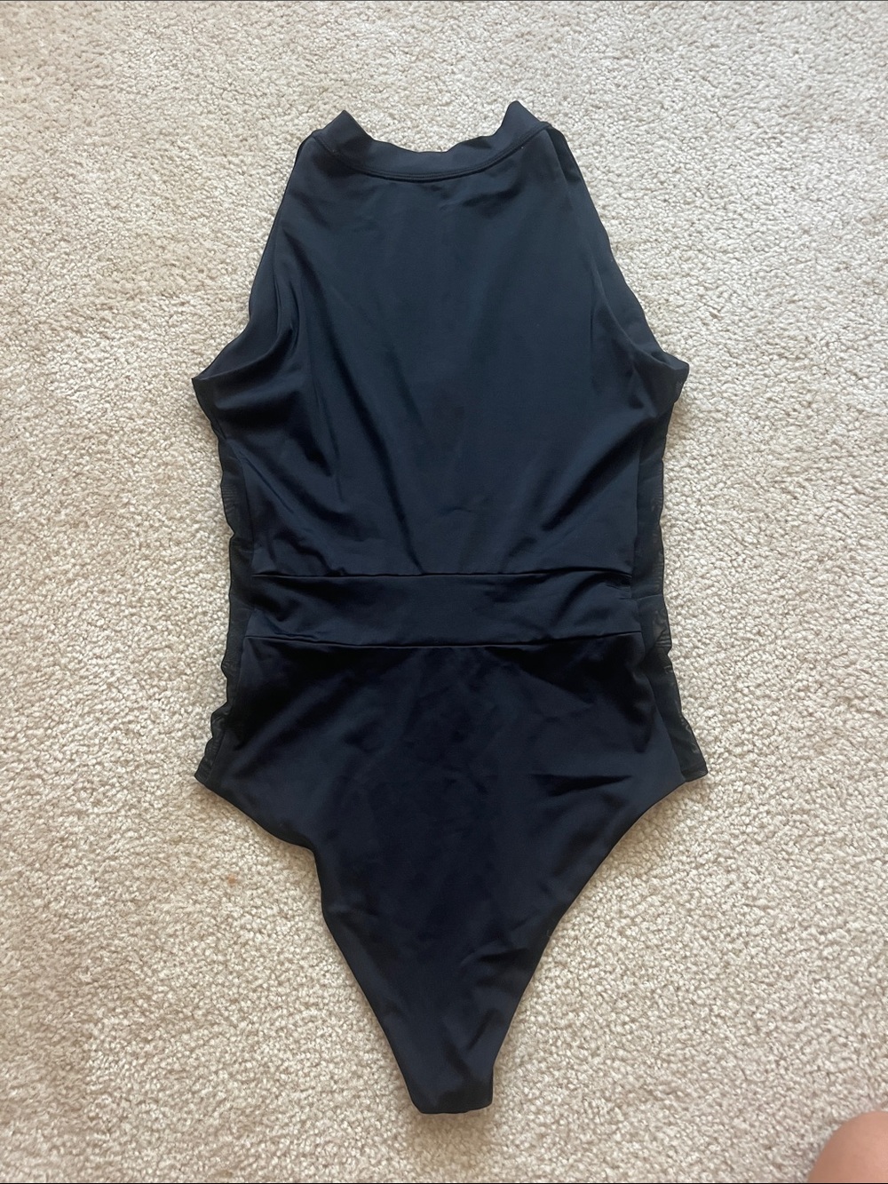 Black Zip-Front One-Piece Surfsuit - Picture 3 of 3